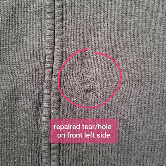 ♻️ Men's Apt 9 Grey Zip Up Collared Sweater ♻️ - Picture 7 of 14